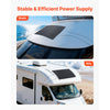 VEVOR Flexible Solar Panel, 200W Semi-Flexible Bendable Monocrystalline Solar Panel, 21.9% Efficiency Mono Off-Grid Charger with MC4 Output, IP67 Waterproof for Marine RV Car Cabin Curved Surfaces