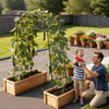 VEVOR Cucumber Trellis, U-Shape Garden Trellises for Raised Bed, Metal Arch Plant Support for Vine, Climbing Plants Outdoor, Peas, Beans, Zucchini, Tomato, Squash, Flower (32.01 x 31.5 x 80.71 in)