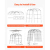 VEVOR Cucumber Trellis, U-Shape Garden Trellises for Raised Bed, Metal Arch Plant Support for Vine, Climbing Plants Outdoor, Peas, Beans, Zucchini, Tomato, Squash, Flower (70.87 x 44.09 x 82.99 in)