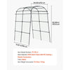 VEVOR Cucumber Trellis, U-Shape Garden Trellises for Raised Bed, Metal Arch Plant Support for Vine, Climbing Plants Outdoor, Peas, Beans, Zucchini, Tomato, Squash, Flower (70.87 x 44.09 x 82.99 in)