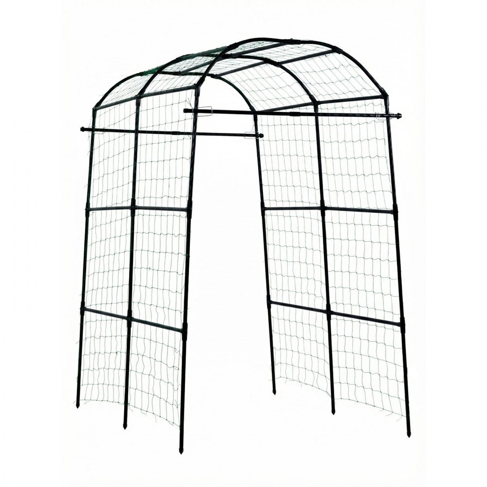 VEVOR Cucumber Trellis, U-Shape Garden Trellises for Raised Bed, Metal Arch Plant Support for Vine, Climbing Plants Outdoor, Peas, Beans, Zucchini, Tomato, Squash, Flower (70.87 x 44.09 x 82.99 in)