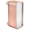 VEVOR Heat Exchanger 3\"x7.5\" 30 Plates Brazed Plate Heat Exchanger 316L 3/4\" MPT Heat Exchanger B12-30 Beer Wort Chiller for Hydronic Heating