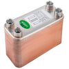 VEVOR Heat Exchanger 3\"x7.5\" 60 Plates Brazed Plate Heat Exchanger 316L 1/2\" BSP FPT Heat Exchanger EATB12 Beer Wort Chiller for Hydronic Heating