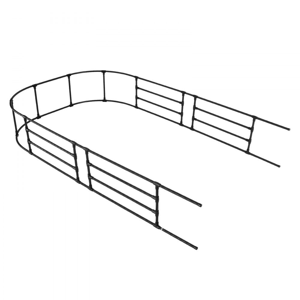 VEVOR Garden Arbor, 94.5 (H) x 59 (W) x 15.8 (D) in Metal Archway, Sturdy Outdoor Trellis Arch with Stakes, Easy to Assemble, Pergola Arbor for Plant Climbing Yard Lawn Wedding Party Decoration