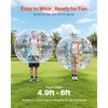 VEVOR Inflatable Bumper Balls 1-Pack, 5FT/1.5M Body Sumo Zorb Ball, 0.8mm Thick PVC Human Hamster Bubble Knocker for Outdoor Sports Team Gaming Play, Bopper Toy for Garden Yard Park, Multicolor