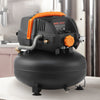 VEVOR 6 Gallon Air Compressor, 1.7HP 2.3CFM@90PSI Portable Pancake Air Compressor & 150PSI Max Pressure, 12-Piece Accessory Kit with 25FT Air Hose for Tire Inflation, Spray Painting, Woodwork Nailing