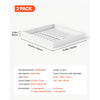 VEVOR Pull Out Cabinet Organizer, 2 Pack Expandable Width (12.2"-18.9"), 20.47" Deep Pull Out Drawers for Cabinets, Sliding Drawer for Kitchen Pantry Cabinet Organizer with Nano Adhesive Strips, White