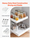 VEVOR Pull Out Cabinet Organizer, 2 Pack Expandable Width (12.2"-18.9"), 20.47" Deep Pull Out Drawers for Cabinets, Sliding Drawer for Kitchen Pantry Cabinet Organizer with Nano Adhesive Strips, White