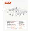 VEVOR Pull Out Cabinet Organizer, 4 Pack Expandable Width (12.2"-18.9"), 20.47" Deep Pull Out Drawers for Cabinets, Sliding Drawer for Kitchen Pantry Cabinet Organizer with Nano Adhesive Strips, White