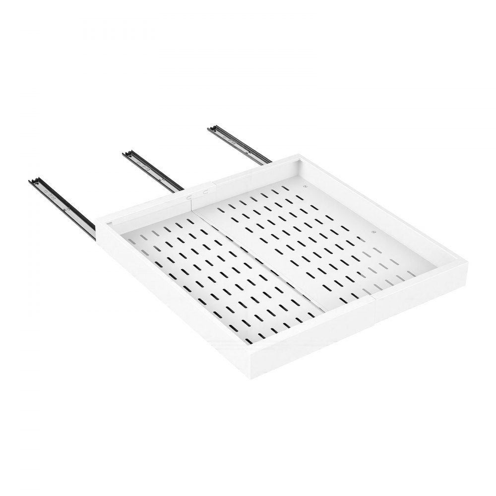 VEVOR Pull Out Cabinet Organizer, 4 Pack Expandable Width (12.2"-18.9"), 20.47" Deep Pull Out Drawers for Cabinets, Sliding Drawer for Kitchen Pantry Cabinet Organizer with Nano Adhesive Strips, White