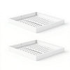 VEVOR Pull Out Cabinet Organizer, 4 Pack Expandable Width (12.2"-18.9"), 20.47" Deep Pull Out Drawers for Cabinets, Sliding Drawer for Kitchen Pantry Cabinet Organizer with Nano Adhesive Strips, White