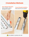VEVOR Pull Out Cabinet Organizer, 4 Pack Expandable Width (12.2"-18.9"), 20.47" Deep Pull Out Drawers for Cabinets, Sliding Drawer for Kitchen Pantry Cabinet Organizer with Nano Adhesive Strips, White