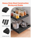 VEVOR Pull Out Cabinet Organizer, 2 Pack Expandable Width (12.2"-18.9"), 20.47" Deep Pull Out Drawers for Cabinets, Sliding Drawer for Kitchen Pantry Cabinet Organizer with Nano Adhesive Strips, Black