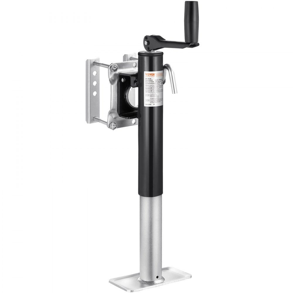 VEVOR Trailer Jack, 2000 lbs Dynamic Load Capacity, Heavy Duty Swivel Bolt-on Trailer Jack, 10" Lift Trailer Jack Stand with Handle for RV Trailer, Horse Trailer, Utility Trailer, and Yacht Trailer