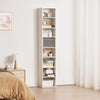 VEVOR 8 Tiers Narrow Bookshelf, 71 in Wooden Tall Open Bookcase with  Height-Adjustable Shelf, Freestanding Display Storage Floor Bookcase Bookshelf for Library, Bedroom, Living Room, Office, White