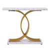 VEVOR Narrow Console Sofa Table, 39.4 inches Behind Couch Table, 1-Tier Long Entryway Table and Skinny Hallway Table, Narrow Sofa Table with Metal Frame, for Entryway, Hallway, Living Room & Bedroom