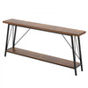 VEVOR Narrow Console Sofa Table, 70.9 inches Behind Couch Table, 2-Tier Long Entryway Table and Skinny Hallway Table, Narrow Sofa Table with Metal Frame, for Entryway, Hallway, Living Room & Bedroom