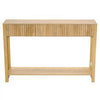 VEVOR 47 in Console Table, Farmhouse Desk Behind the Couch with Drawers and Bottom Storage Shelf, Wooden Rectangle Entrance Narrow Sofa Table for Hallway, Bedroom, Living Room, Foyer, Burlywood