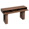 VEVOR 63 in Console Table, Farmhouse Desk Behind the Couch, Wooden Rectangle Entrance Desk, Narrow Long Sofa Table Accent Stand for Hallway, Bedroom, Living Room, Foyer, Easy Assembly, Brown