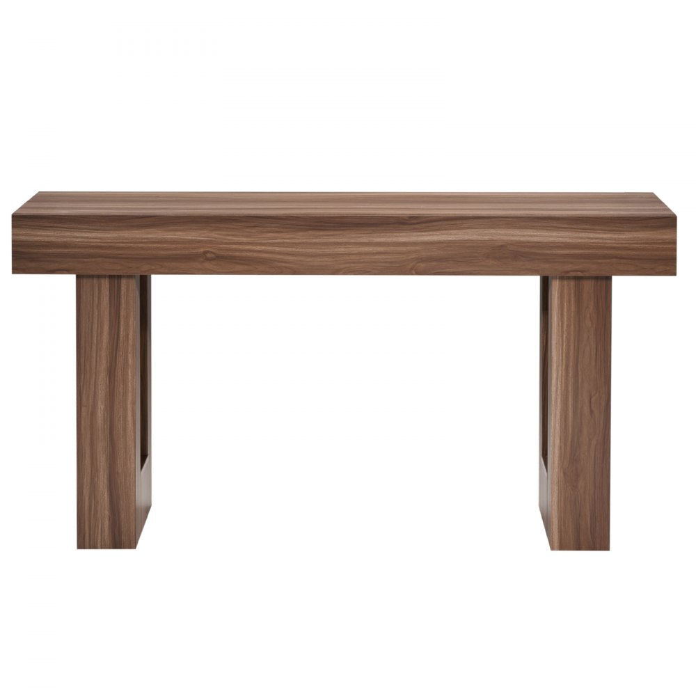 VEVOR 63 in Console Table, Farmhouse Desk Behind the Couch, Wooden Rectangle Entrance Desk, Narrow Long Sofa Table Accent Stand for Hallway, Bedroom, Living Room, Foyer, Easy Assembly, Brown