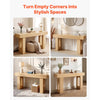 VEVOR 63 in Console Table, Farmhouse Desk Behind the Couch, Wooden Rectangle Entrance Desk, Narrow Long Sofa Table Accent Stand for Hallway, Bedroom, Living Room, Foyer, Easy Assembly, Burlywood