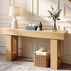 VEVOR 63 in Console Table, Farmhouse Desk Behind the Couch, Wooden Rectangle Entrance Desk, Narrow Long Sofa Table Accent Stand for Hallway, Bedroom, Living Room, Foyer, Easy Assembly, Burlywood