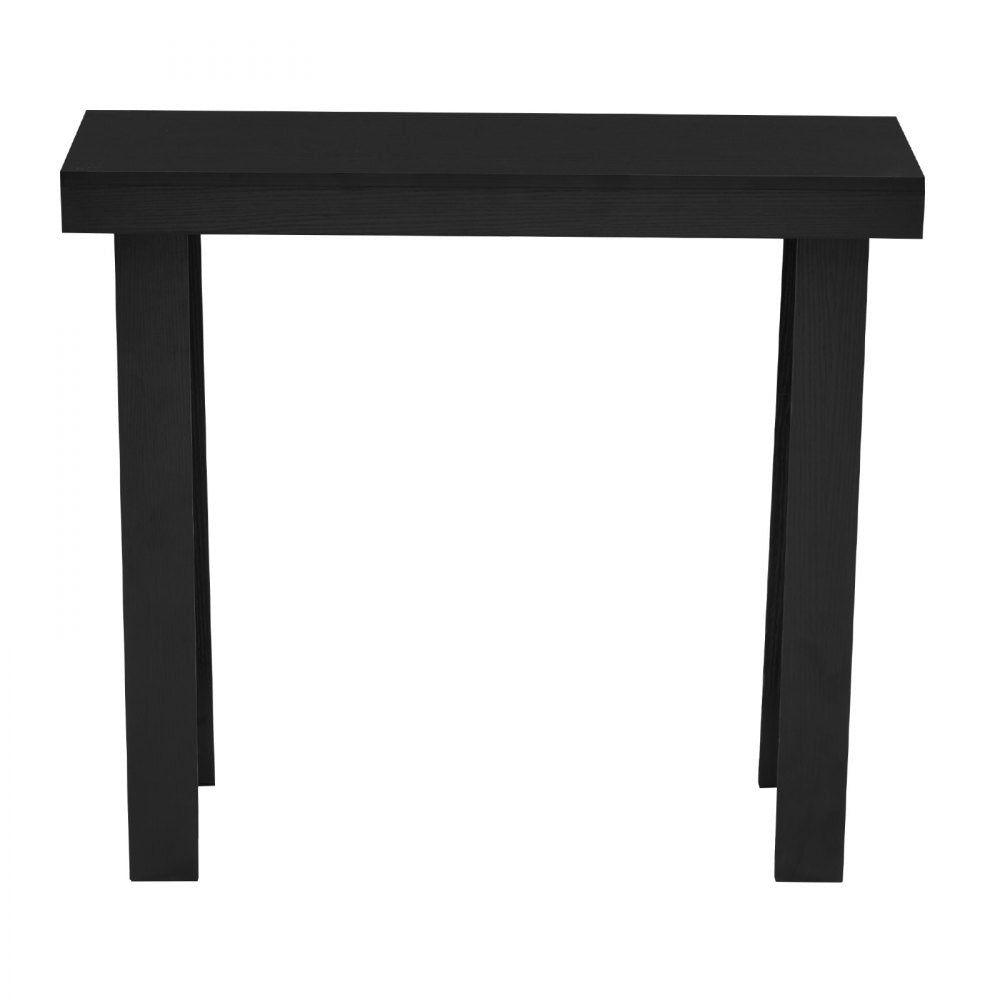 VEVOR 36 in Console Table, Modern Desk Behind the Couch, Wooden Rectangle Entrance Desk, Narrow Long Sofa Table Accent Stand, Ideal for Hallway, Bedroom, Living Room, Foyer, Easy Assembly, Black