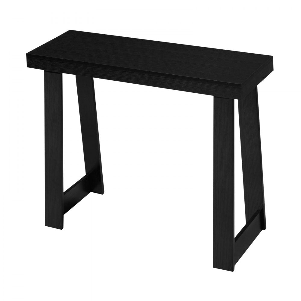 VEVOR 36 in Console Table, Modern Desk Behind the Couch, Wooden Rectangle Entrance Desk, Narrow Long Sofa Table Accent Stand, Ideal for Hallway, Bedroom, Living Room, Foyer, Easy Assembly, Black