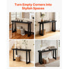 VEVOR 46 in Console Table, Modern Desk Behind the Couch, Wooden Rectangle Entrance Desk, Narrow Long Sofa Table Accent Stand for Hallway, Bedroom, Living Room, Foyer, Easy Assembly, Black