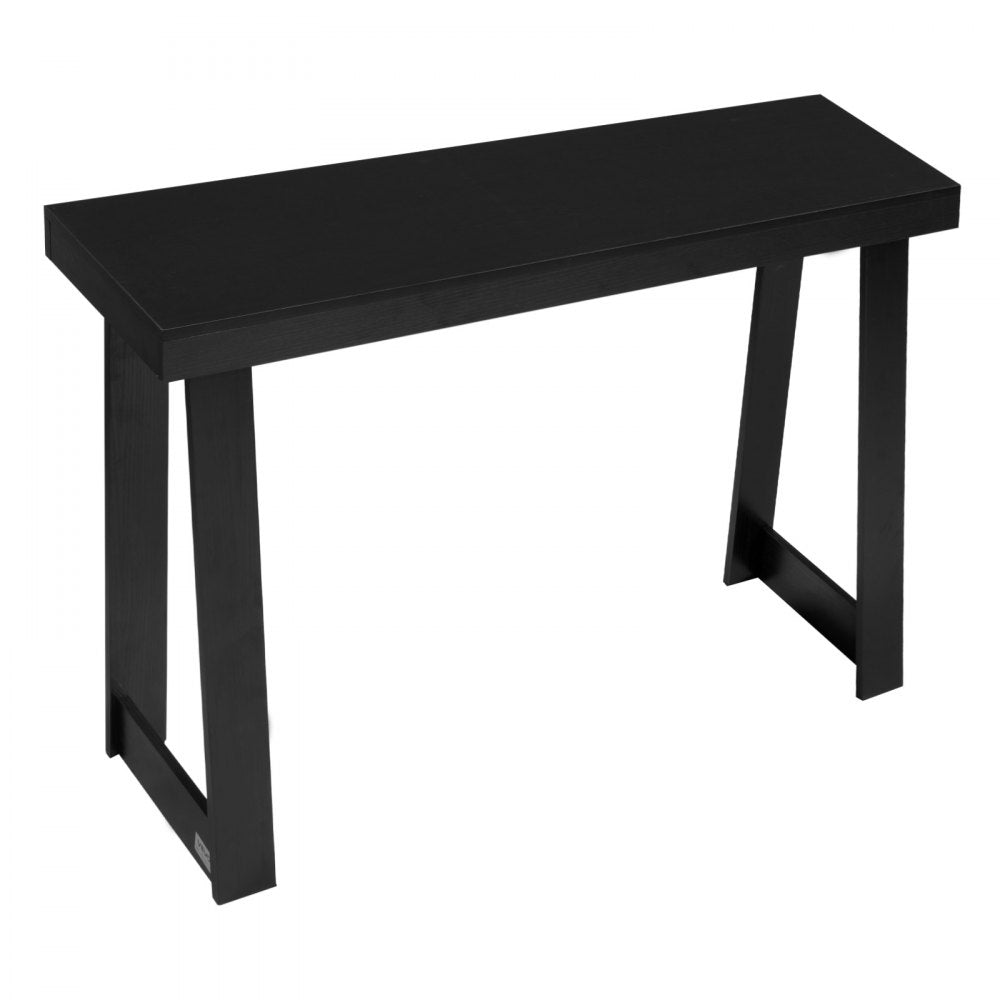 VEVOR 46 in Console Table, Modern Desk Behind the Couch, Wooden Rectangle Entrance Desk, Narrow Long Sofa Table Accent Stand for Hallway, Bedroom, Living Room, Foyer, Easy Assembly, Black