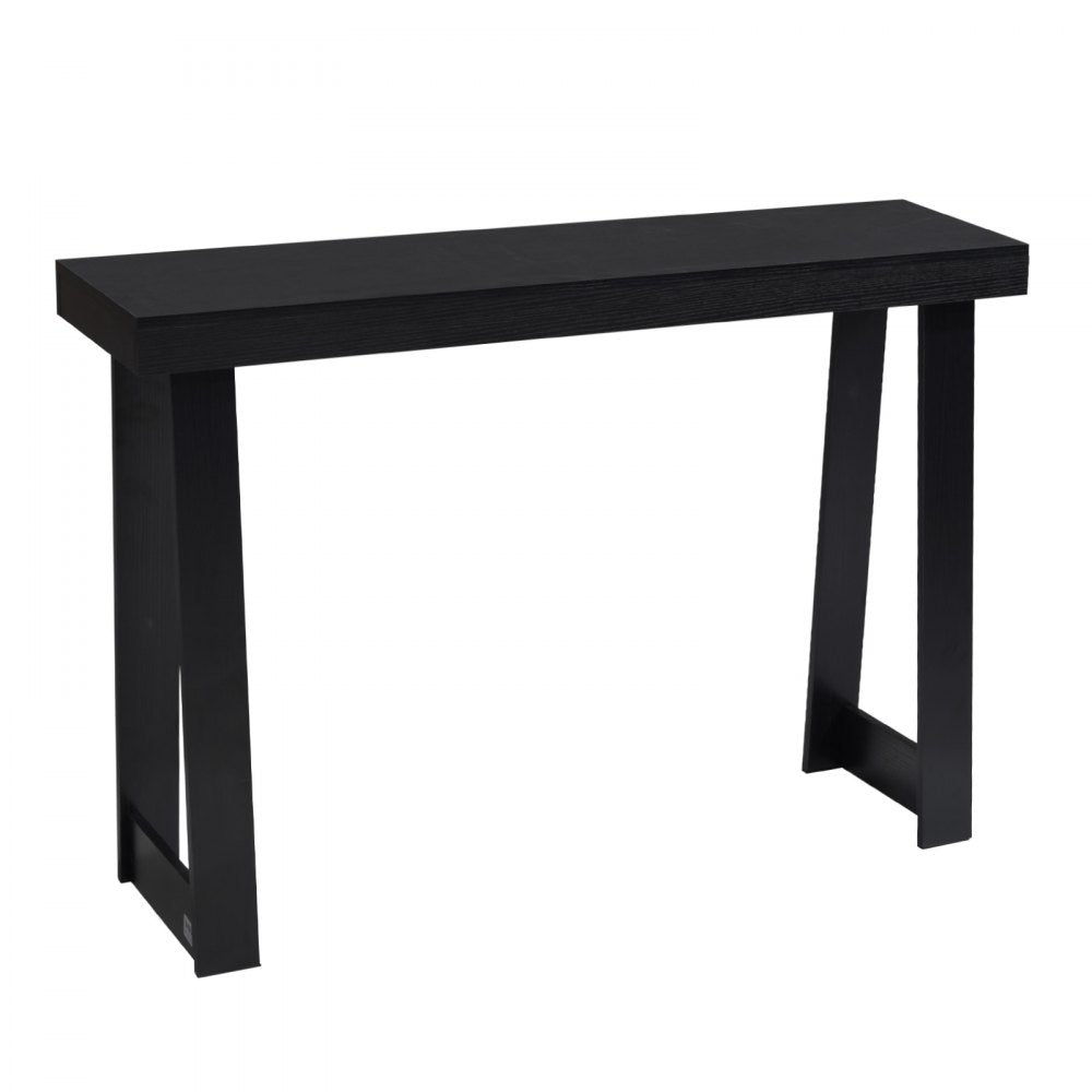 VEVOR 46 in Console Table, Modern Desk Behind the Couch, Wooden Rectangle Entrance Desk, Narrow Long Sofa Table Accent Stand for Hallway, Bedroom, Living Room, Foyer, Easy Assembly, Black