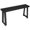 VEVOR 56 in Console Table, Modern Desk Behind the Couch, Wooden Rectangle Entrance Desk, Narrow Long Sofa Table Accent Stand, Ideal for Hallway, Bedroom, Living Room, Foyer, Easy Assembly, Black