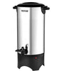 VEVOR Commercial Coffee Urn, 50 Cups Stainless Steel Large Coffee Dispenser, 1000W 110V Electric Coffee Maker Urn For Quick Brewing, Hot Water Urn with Detachable Power Cord for Easy Cleaning, Silver