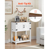 VEVOR Coffee Bar Cabinet, 31.5 x 13.8 x 34.6 in Farmhouse Coffee Bar Cabinet with 3-Tier Storage, Coffee Bar Table with Magnet Doors, Farmhouse Sideboard Buffet Cabinet for Living Room, Entryway