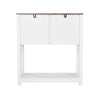 VEVOR Coffee Bar Cabinet, 31.5 x 13.8 x 34.6 in Farmhouse Coffee Bar Cabinet with 3-Tier Storage, Coffee Bar Table with Magnet Doors, Farmhouse Sideboard Buffet Cabinet for Living Room, Entryway