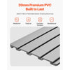 VEVOR Slat Wall Paneling, 8 x 4 ft, PVC Garage Slatwall with Accessories, Grey Slat Wall Easy-to-Install Adjustable Slatwall Panel with Coupling Structure & DIY Cutting, Fits for Storage & Display