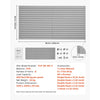 VEVOR Slat Wall Paneling, 8 x 4 ft, PVC Garage Slatwall with Accessories, Grey Slat Wall Easy-to-Install Adjustable Slatwall Panel with Coupling Structure & DIY Cutting, Fits for Storage & Display