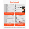 VEVOR Slat Wall Paneling, 8 x 4 ft, PVC Garage Slatwall with Accessories, White Slat Wall Easy-to-Install Adjustable Slatwall Panel with Coupling Structure & DIY Cutting, Fits for Storage & Display