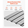 VEVOR Slat Wall Paneling, 8 x 4 ft, PVC Garage Slatwall with Modular Design, Grey Slat Wall Easy-to-Install Adjustable Slatwall Panel with Coupling Structure & DIY Cutting, Fits for Storage & Display