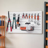 VEVOR Slat Wall Paneling, 2 x 4 ft, PVC Garage Slatwall with Modular Design, White Slat Wall Easy-to-Install Adjustable Slatwall Panel with Coupling Structure & DIY Cutting, Fits for Storage & Display