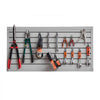 VEVOR Slat Wall Paneling, 2 x 4 ft, PVC Garage Slatwall with Modular Design, Grey Slat Wall Easy-to-Install Adjustable Slatwall Panel with Coupling Structure & DIY Cutting, Fits for Storage & Display