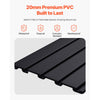 VEVOR Slat Wall Paneling, 2 x 4 ft, PVC Garage Slatwall with Modular Design, Black Slat Wall Easy-to-Install Adjustable Slatwall Panel with Coupling Structure & DIY Cutting, Fits for Storage & Display