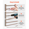 VEVOR Slat Wall Paneling, 4 x 4 ft, MDF Garage Slatwall with Modular Design, White Slat Wall Easy-to-Install Adjustable Slatwall Panel with Coupling Structure & DIY Cutting, Fits for Storage & Display