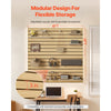 VEVOR Slat Wall Paneling, 4 x 4ft, MDF Garage Slatwall with Modular Design, Natural Slat Wall Easy-to-Install Adjustable Slatwall Panel with Coupling Structure & DIY Cutting, Fit for Storage & Display