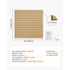 VEVOR Slat Wall Paneling, 4 x 4ft, MDF Garage Slatwall with Modular Design, Natural Slat Wall Easy-to-Install Adjustable Slatwall Panel with Coupling Structure & DIY Cutting, Fit for Storage & Display