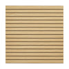 VEVOR Slat Wall Paneling, 4 x 4ft, MDF Garage Slatwall with Modular Design, Natural Slat Wall Easy-to-Install Adjustable Slatwall Panel with Coupling Structure & DIY Cutting, Fit for Storage & Display