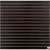 VEVOR Slatwall Panels, 4 ft x 2 ft Black Garage Wall Panels 24"H x 48"L (Set of 2 Panels), Heavy Duty Garage Wall Organizer Panels Display for Retail Store, Garage Wall, and Craft Storage Organization