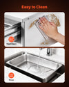 VEVOR drawer warmer easy to clean - wipe clean and rinse removable pan