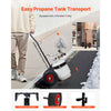 VEVOR Propane Tank Top Heater with Portable Trolley, 15000 BTU Rapid Heating 180-Degree Infrared Radiant Tank Top Gas Heater for 20-40lb Propane Tanks, for Ice Fishing/ Hunting/Outdoor Single Burner