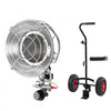VEVOR Propane Tank Top Heater with Portable Trolley, 15000 BTU Rapid Heating 180-Degree Infrared Radiant Tank Top Gas Heater for 20-40lb Propane Tanks, for Ice Fishing/ Hunting/Outdoor Single Burner